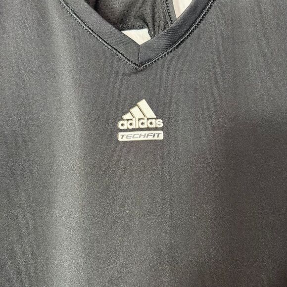 Adidas TechFit ClimaСool Athletic Tank Top Workout Racerback Performance Black S - Picture 4 of 5